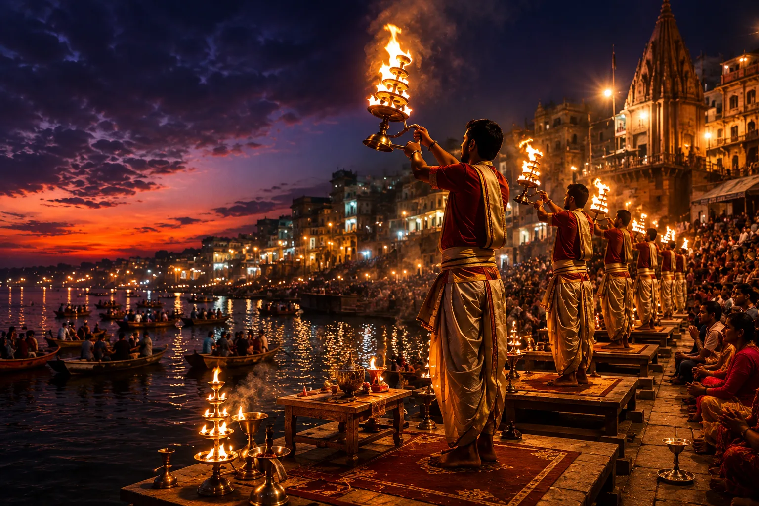 Varanasi Ganga Aarti & Evening Tour